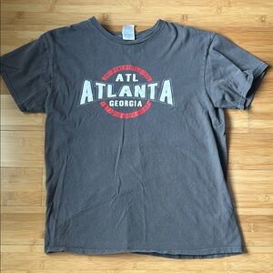 ATL Atlanta Georgia Graphic Tee - Charcoal Men’s Size Medium